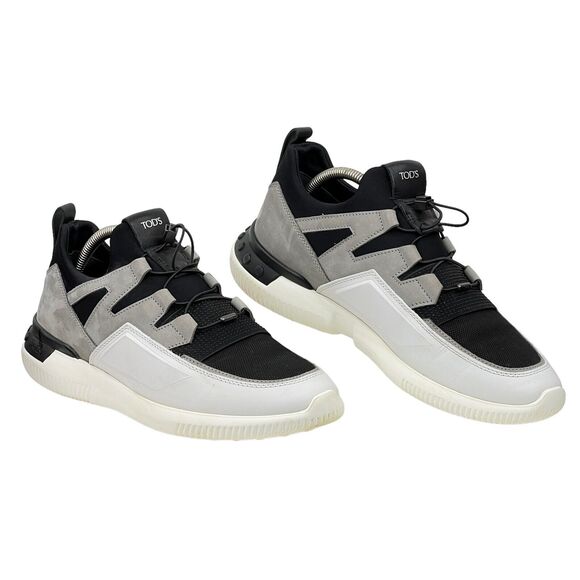 Tod\'s Men\'s Sneaker M 7.5 W 9 No_Code 91B Black White Sport Leather Italy $695 main image 8